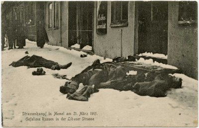1915 m. kovo 21d. Klaipėdoje žuvę Rusijos kariuomenės kariai – atvirukas