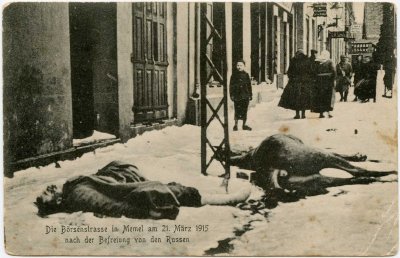 1915 m. kovo 21d. Klaipėdoje žuvę kariai – atvirukas