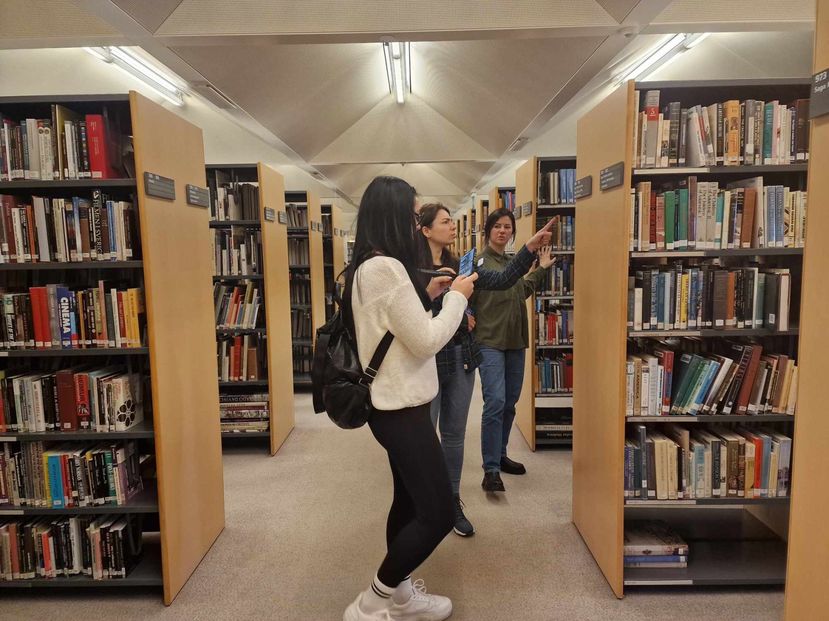 Reikjaviko bibliotekoje. (Islandijos nacionalinė ir universitetinė biblioteka)